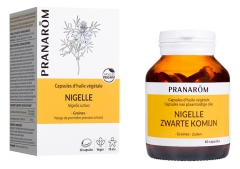 Pranar&ocirc;m Huile V&eacute;g&eacute;tale Nigelle Capsules Vierge de Premi&egrave;re Pression &agrave; Froid Graines Huile d'Exception 60 Capsules