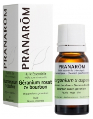 Pranar&ocirc;m Huile Essentielle G&eacute;ranium Rosat Cv Bourbon P&eacute;largonium X Graveolens Bourbon Feuille Hect 10 ml
