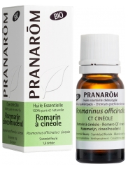 Pranar&ocirc;m Huile Essentielle Romarin &agrave; Cin&eacute;ole Bio Rosmarinus Officinalis Ct Cineole Sommit&eacute; Fleurie 10 ml