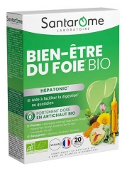 Santarome Bio Bien-&Ecirc;tre du Foie Bio 20 Ampoules de 10 ml