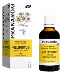 Pranar&ocirc;m Huile V&eacute;g&eacute;tale Millepertuis Bio Mac&eacute;ration de Sommit&eacute;s Fleuries de Millepertuis 50 ml