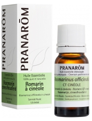 Pranar&ocirc;m Huile Essentielle Romarin &agrave; Cin&eacute;ole Rosmarinus Officinalis Ct Cineole Sommit&eacute; Fleurie Hect 10 ml