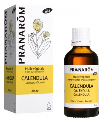 Pranar&ocirc;m Huile V&eacute;g&eacute;tale Calendula Bio Apaisante Extrait Lipidique Titr&eacute; de Fleurs de Calendula 50 ml