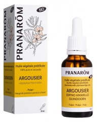 Pranar&ocirc;m Huile V&eacute;g&eacute;tale Argousier - Pulpe Vierge de Premi&egrave;re Pression &agrave; Froid - S&eacute;rum Vitamin&eacute; - 50 ml