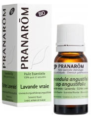 Pranar&ocirc;m Huile Essentielle Lavande Vraie Bio Lavandula Angustifolia Ssp Angustifolia Sommit&eacute; Fleurie Hect 10 ml
