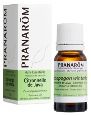 Pranar&ocirc;m Huile Essentielle Citronnelle de Java Cymbopogon Winterianus Partie A&eacute;rienne Hect 10 ml