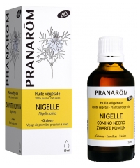 Pranar&ocirc;m Huile V&eacute;g&eacute;tale de Nigelle Bio Anti-Vieillissement Premi&egrave;re Pression &agrave; Froid Des Graines de Cumin Noir 50 ml