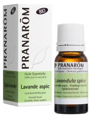 Pranar&ocirc;m Huile Essentielle Lavande Aspic Bio Lavandula Latifolia Sommit&eacute; Fleurie Hect 10 ml