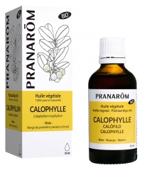 Pranar&ocirc;m Huile V&eacute;g&eacute;tale Calophylle Bio Calophyllum Inophyllum - Premi&egrave;re Pression &agrave; Froid Des Noix du Calophyllier 50 ml