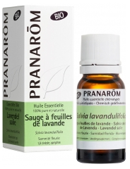 Pranar&ocirc;m Huile Essentielle Sauge &agrave; Feuilles de Lavande Bio Salvia Lavandulifolia Sommit&eacute; Fleurie Hect 10 ml