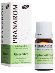 Pranar&ocirc;m Huile Essentielle Gingembre Bio Zingiber Officinale Rhizome Hect 5 ml