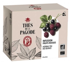 Th&eacute;s de la Pagode Infusion Fruits Rouges Bio 20 Sachets de 2 g