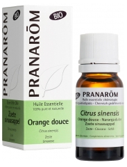 Pranar&ocirc;m Huile Essentielle Orange Douce Bio Citrus Sinensis Zeste Hect 10 ml
