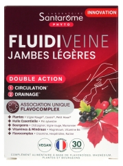 Santarome Fluidiveine Jambes L&eacute;g&egrave;res Double Action 30 Comprim&eacute;s