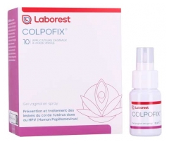 Biocodex Colpofix Gel Vaginal en Spray 20 ml + 10 Applicateurs &agrave; Usage Unique