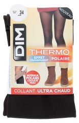 Dim Thermo Collant Chaud & Transparent Polaire Noir T1/2