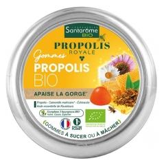 Santarome Propolis Royale Gommes Propolis Apaise la Gorge Bio 45 Gommes