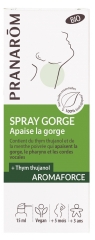 Pranar&ocirc;m Aromaforce Spray Gorge Aux Huiles Essentielles 100% Pures et Biologiques Apaise et Adoucit 15 ml