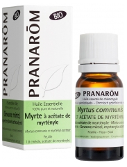 Pranar&ocirc;m Huile Essentielle Myrte &agrave; Ac&eacute;tate de Myrt&eacute;nyle Bio Myrtus Communis Feuille 10 ml