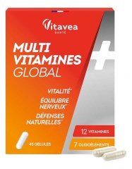 Vitavea Multivitamines Global et Vitalit&eacute; 45 G&eacute;lules