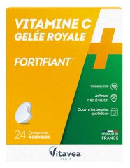 Vitavea Vitamine C + Gelee Royale 24 Comprim&eacute;s &agrave; Croquer