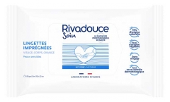 Rivadouce Soins Lingettes Impr&eacute;gn&eacute;es Sans Rin&ccedil;age 50 Lingettes
