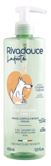 Rivadouce Les Loupiots Chapeau l'Abricot Gel Douche 3en1 400 ml