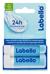 Labello Hydro Care Soin des L&egrave;vres SPF15 Lot de 2 x 4,8 g