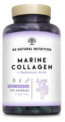 N2 Natural Nutrition Collag&egrave;ne Marin + Acide Hyaluronique 75 Jours 150 Capsules