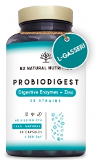 N2 Natural Nutrition Probiodigest Zinc et Enzymes Digestives 90 Capsules
