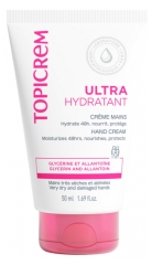 Topicrem Ultra-Hydratant Cr&egrave;me Mains Tr&egrave;s S&egrave;ches et Ab&icirc;m&eacute;es 50 ml