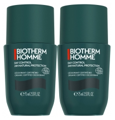 Biotherm Homme Day Control 24H Protection Natural Roll-On Bio Lot de 2 x 75 ml