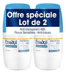 Etiaxil D&eacute;odorant Anti-Transpirant 48H Roll-on Lot 2 x 50 ML