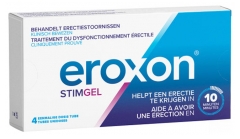 Eroxon Stimgel Pour Probl&egrave;mes d'&Eacute;rection - Aide &agrave; Avoir Une &Eacute;rection en 10 Min - 4 Doses &agrave; Usage Unique en Tubes
