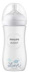 Avent Natural Response Biberon avec Motif 330 ml D&eacute;bit Rapide 6 Mois et +