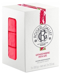 Roger & Gallet Gingembre Rouge Coffret 3 Savons Bienfaisants de 100 g