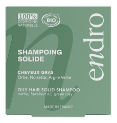 Endro Shampoing Solide Cheveux Gras Ortie Noisette et Argile Verte Bio 80 ml