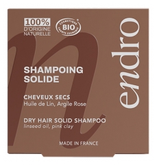 Endro Shampoing Solide Cheveux Secs Huile de Lin Argile Bio Bio 80 ml