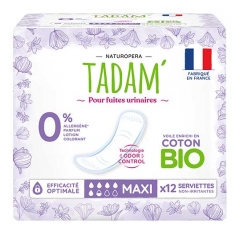 Tadam' Serviettes pour Fuites Urinaires Maxi 12 Unit&eacute;s