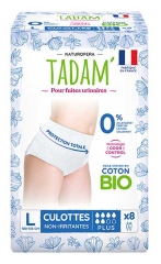 Tadam' Culottes pour Fuites Urinaires Plus Taille L 8 Unit&eacute;s