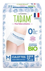 Tadam' Culottes pour Fuites Urinaires Plus Taille M 9 Unit&eacute;s