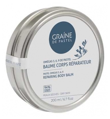 Graine de pastel Baume Corps R&eacute;parateur Peau S&egrave;che &agrave; Tr&egrave;s S&egrave;che 200 ml
