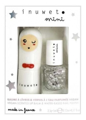 Inuwet Coffret Baume &agrave; L&egrave;vres 3,5 G et Vernis Parfum&eacute; &agrave; l'Eau 5 ML