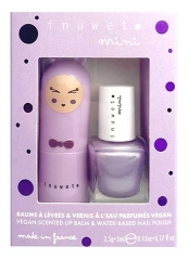 Inuwet Mini Coffret Baume &agrave; L&egrave;vres 3,5 Grammes + Vernis Parfum&eacute; &agrave; l'Eau 5 ML