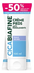 CicaBiafine Cr&egrave;me Pieds Anti-Fendillements Peaux S&egrave;ches Lot de 2 x 100 ml