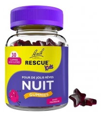 Rescue Nuit Bach Kids Gummies Go&ucirc;t Framboise 30 Gummies