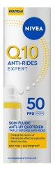 Nivea Q10 Anti-Rides Expert Soin Fluide Anti-UV Quotidien Triple D&eacute;fense SPF50 40 ml