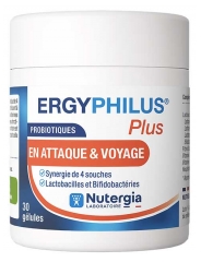 Nutergia Ergyphilus Plus Probiotique en Attaque et Voyage 30 G&eacute;lules