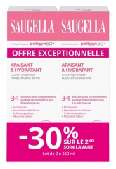 Saugella Poligyn 50+ Lavant Quotidien Hygi&egrave;ne Intime 3en1 Lot de 2 x 250 ml