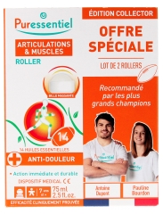 Puressentiel Articulations & Muscles Roller aux 14 Huiles Essentielles Anti-Douleur Lot de 2 x 75 ml